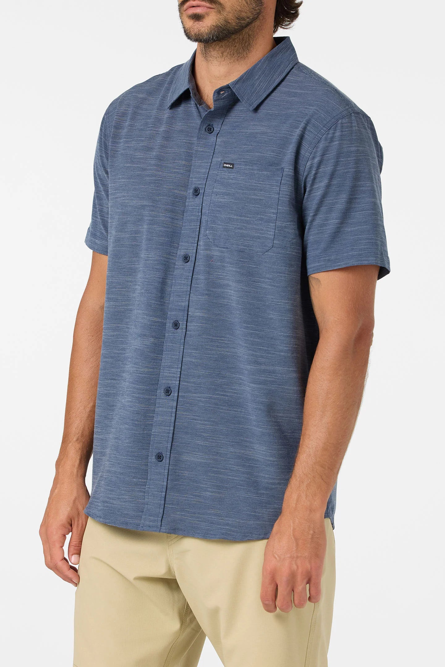 UPF Slub Solid S/S Woven
