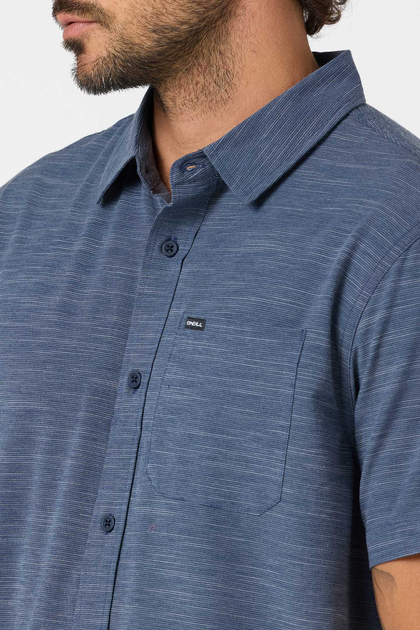 UPF Slub Solid S/S Woven