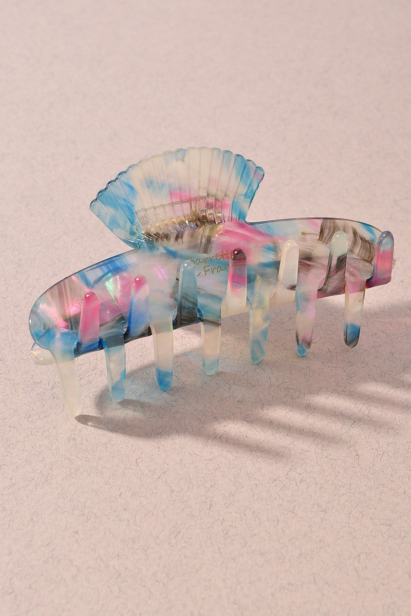 Scallop Marble Hair Claw