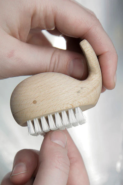 Wooden Whale Nail Brush