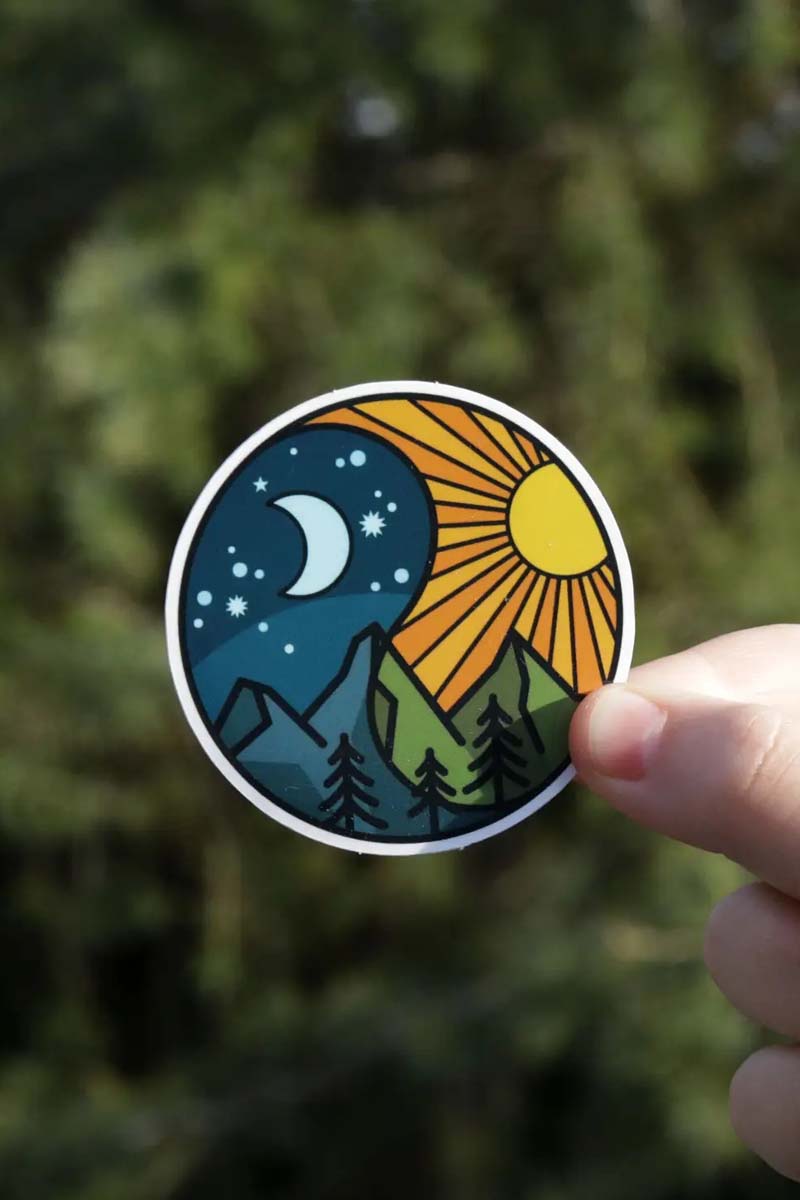 Yin Yang Wilderness Sticker
