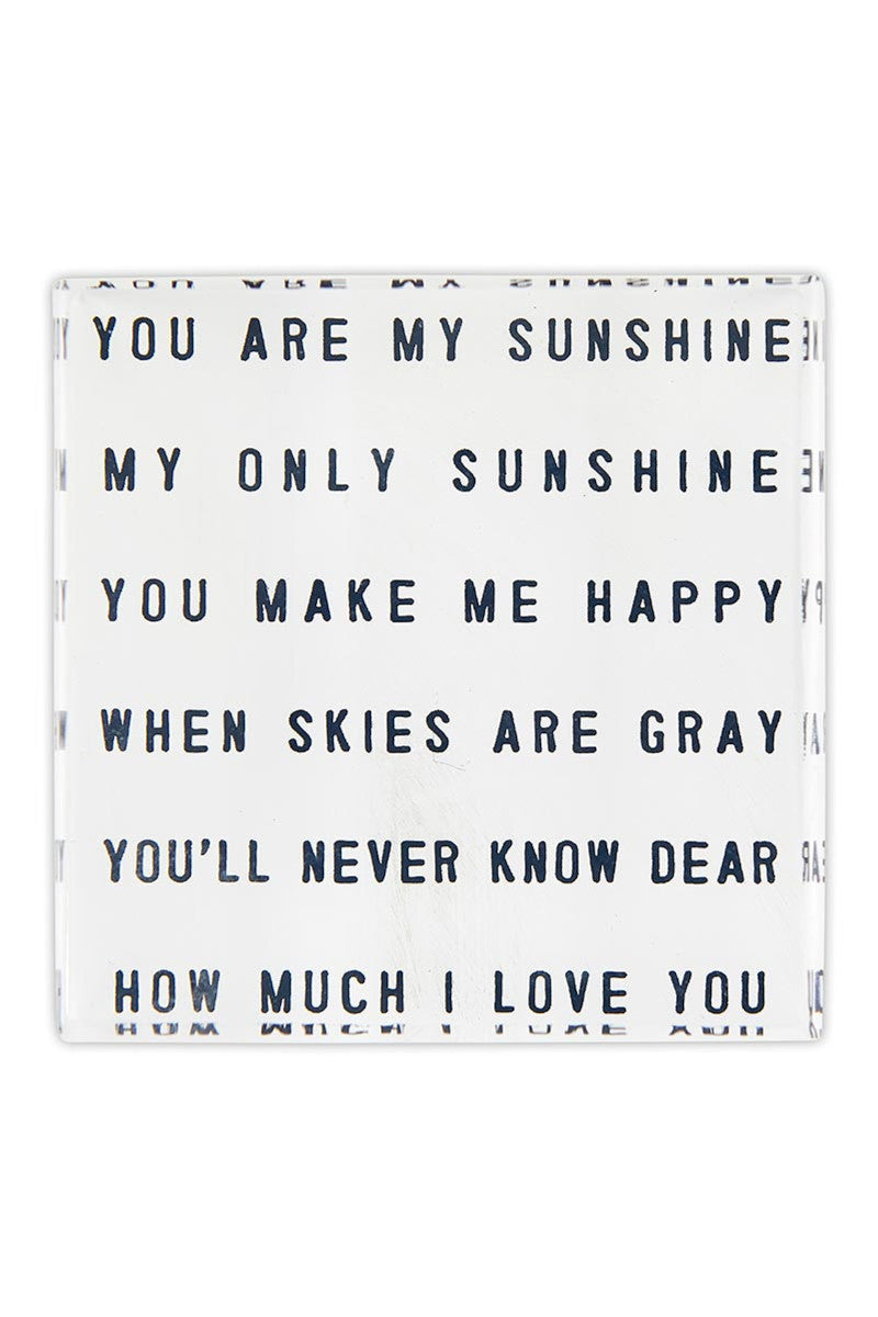 My Sunshine Lucite Block