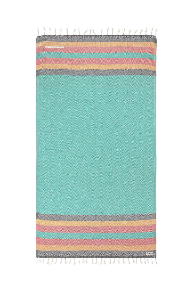 Sandcloud Rasta Stripe Zip Towel