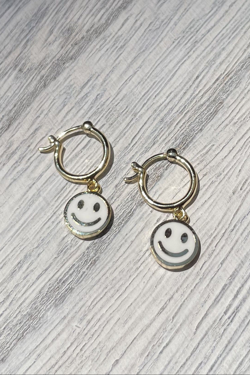 Happy Huggie Earrings