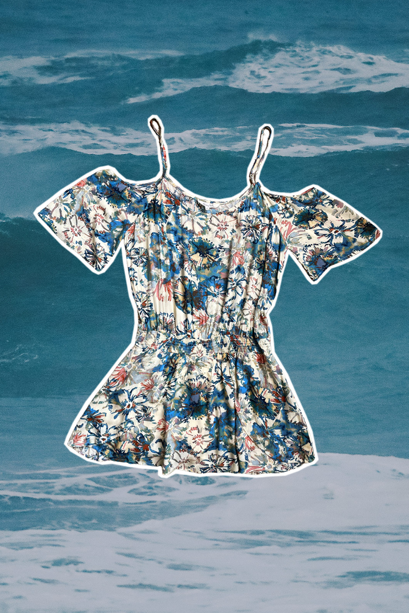 Romping With Flowers Romper