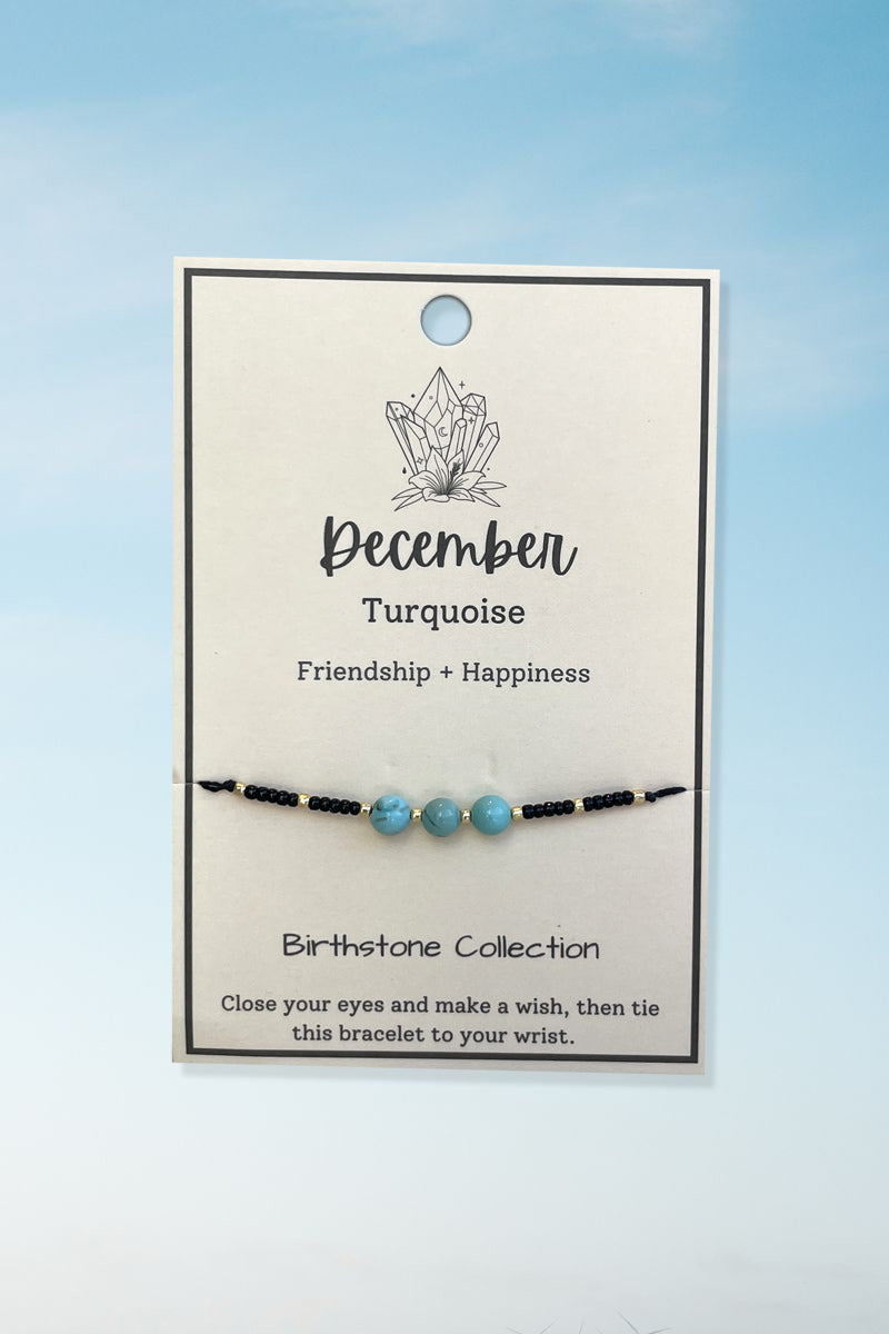 December Birthstone Wish Bracelet