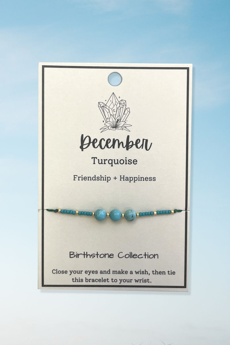 December Birthstone Wish Bracelet