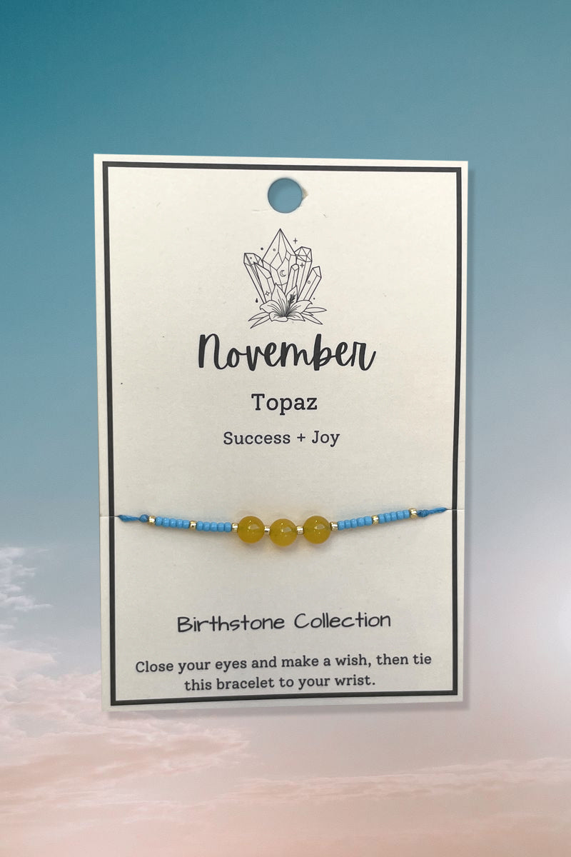 November Birthstone Wish Bracelet