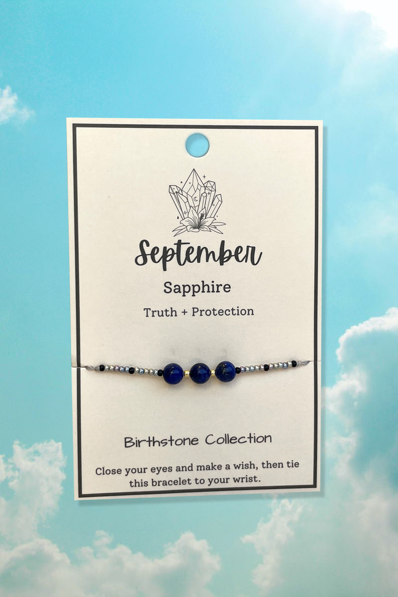 September Birthstone Wish Bracelet