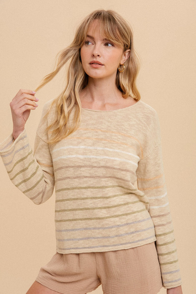 Faye Striped Sweater