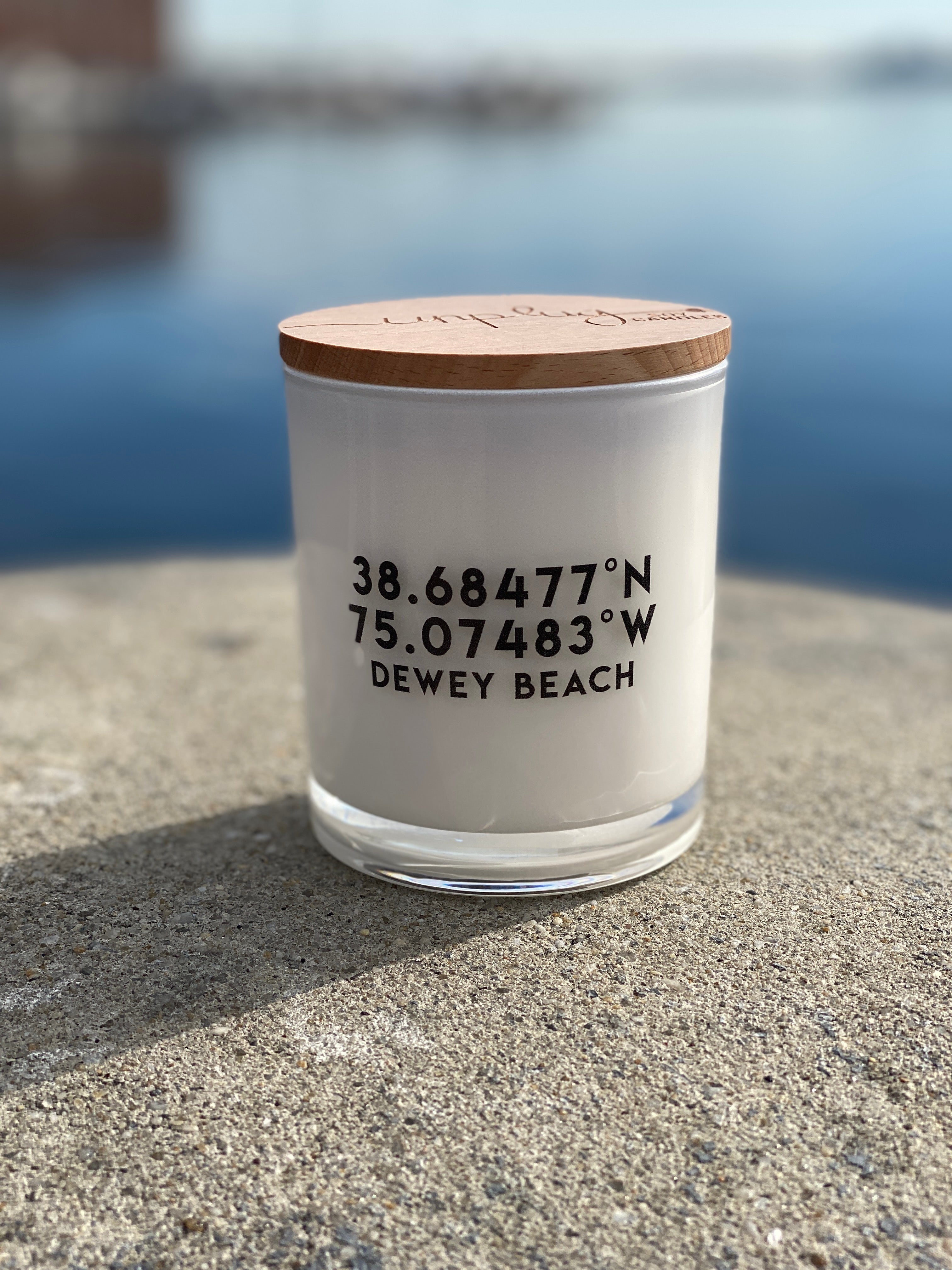 Dewey Beach Coordinate Candle