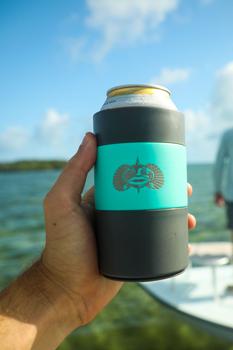 Non-Tipping Slim Can Cooler by Toadfish- White