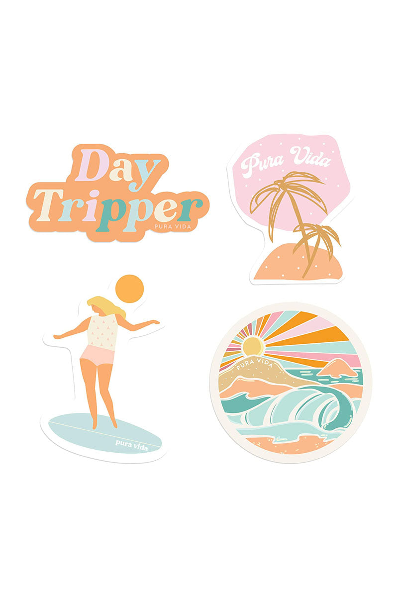 Pura Vida Playa Stickers