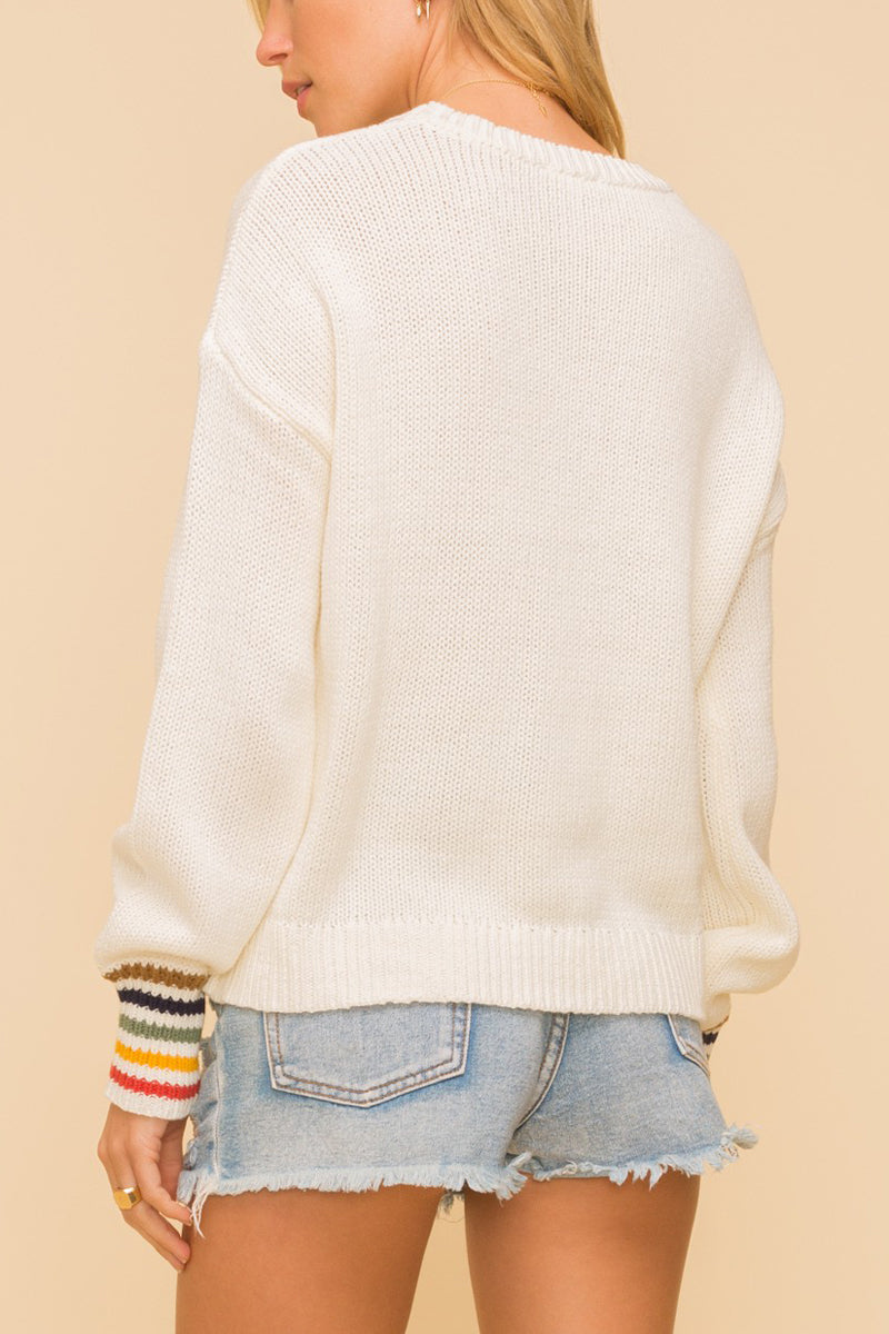Retro Rainbow Sweater