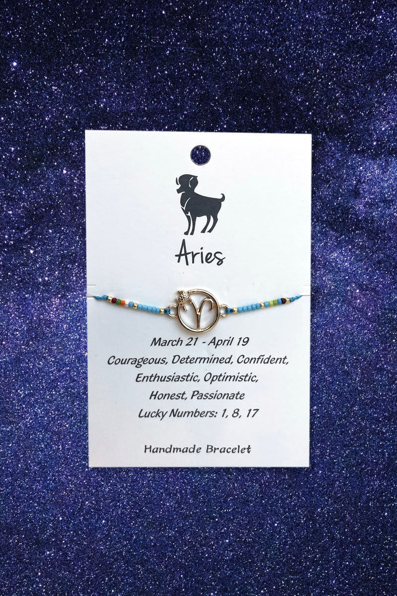 Aries Zodiac Wish Bracelet