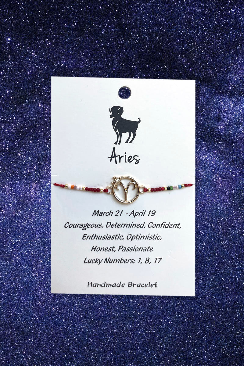 Aries Zodiac Wish Bracelet