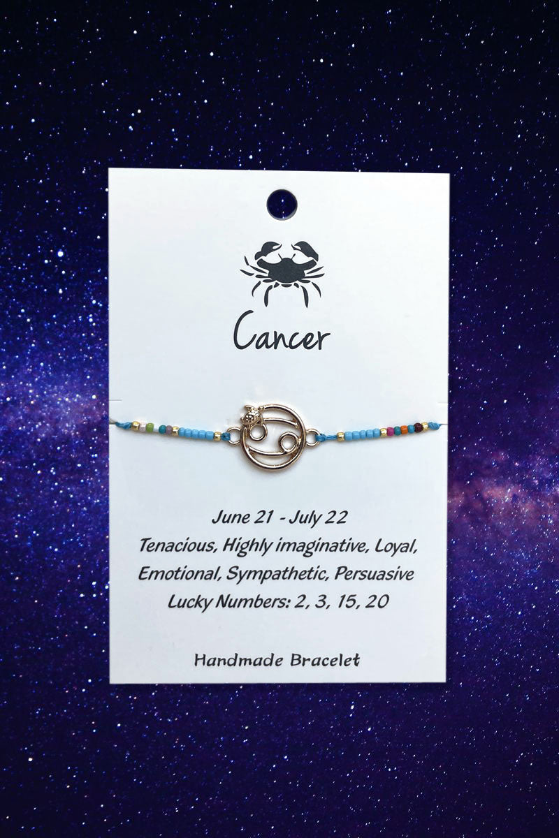 Cancer Zodiac Wish Bracelet