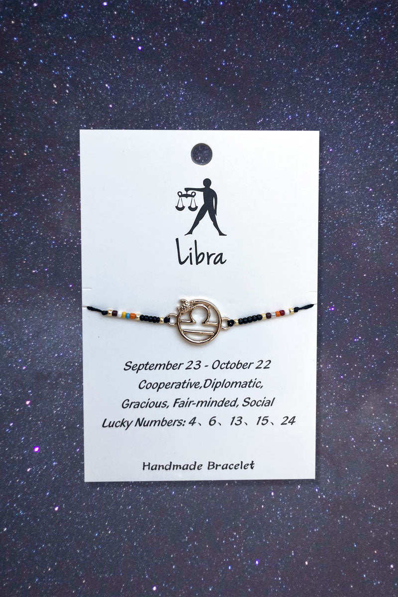 Libra Zodiac Wish Bracelet