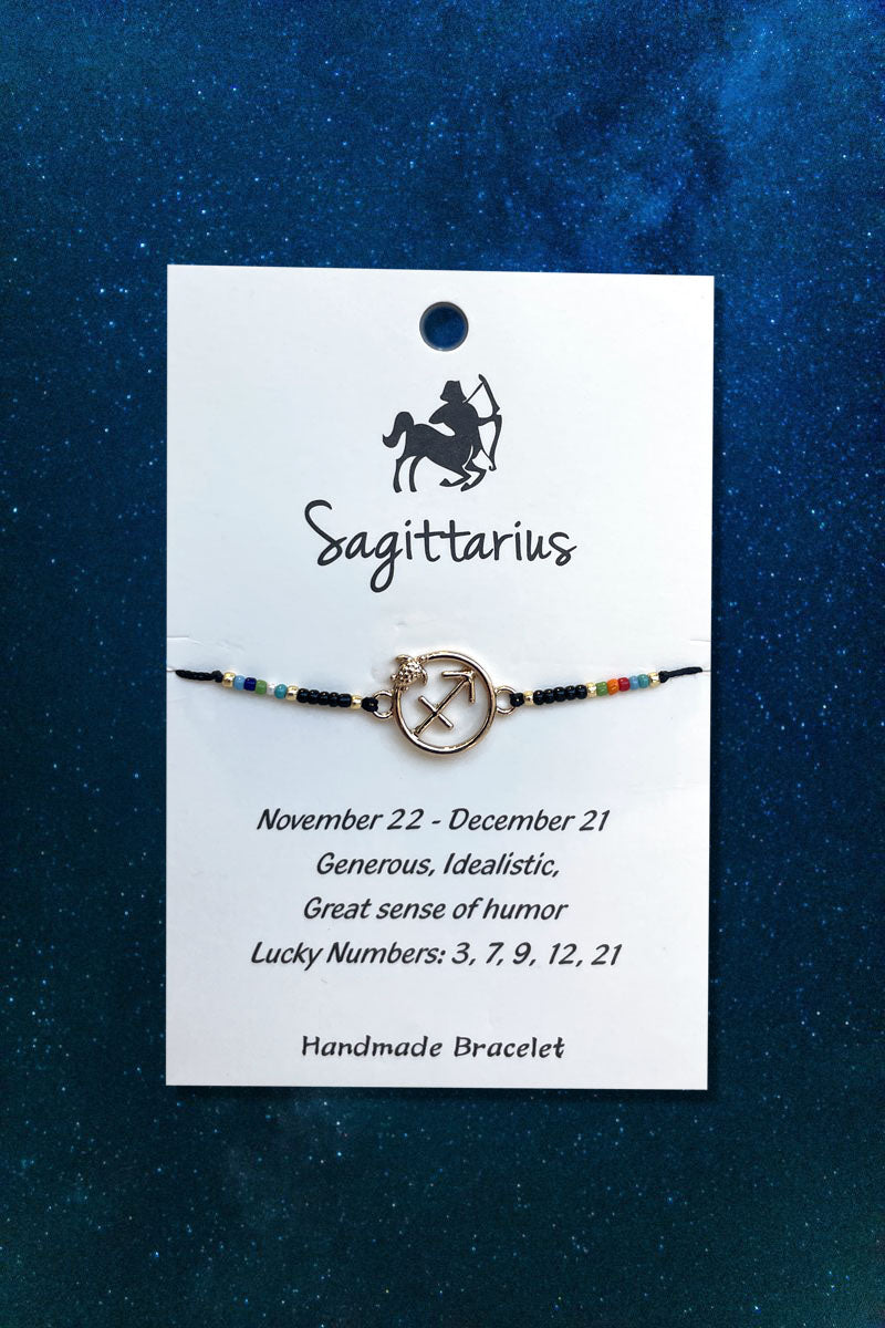 Sagittarius Zodiac Wish Bracelet