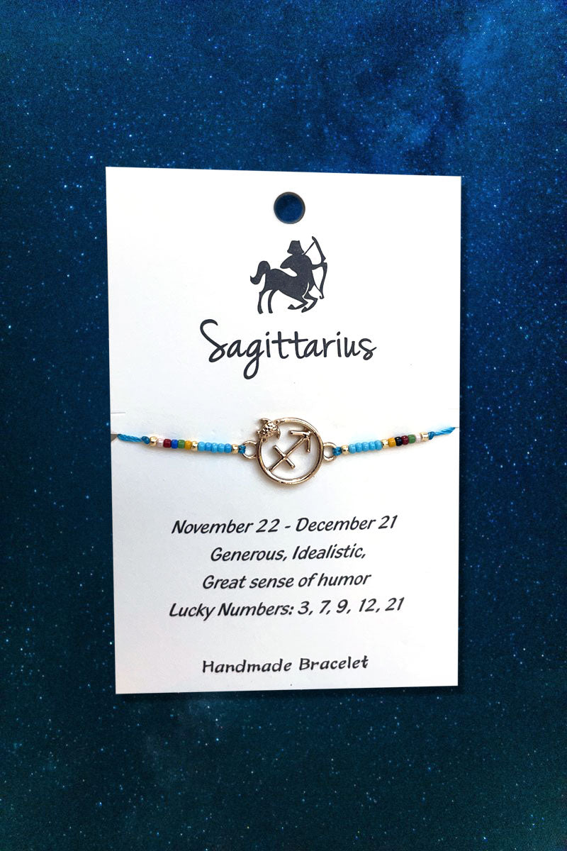 Sagittarius Zodiac Wish Bracelet