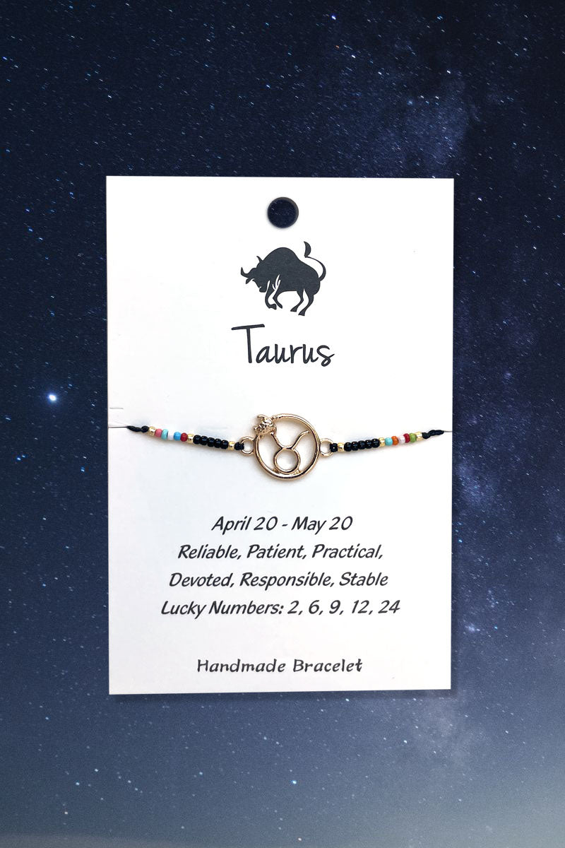 Taurus Zodiac Wish Bracelet