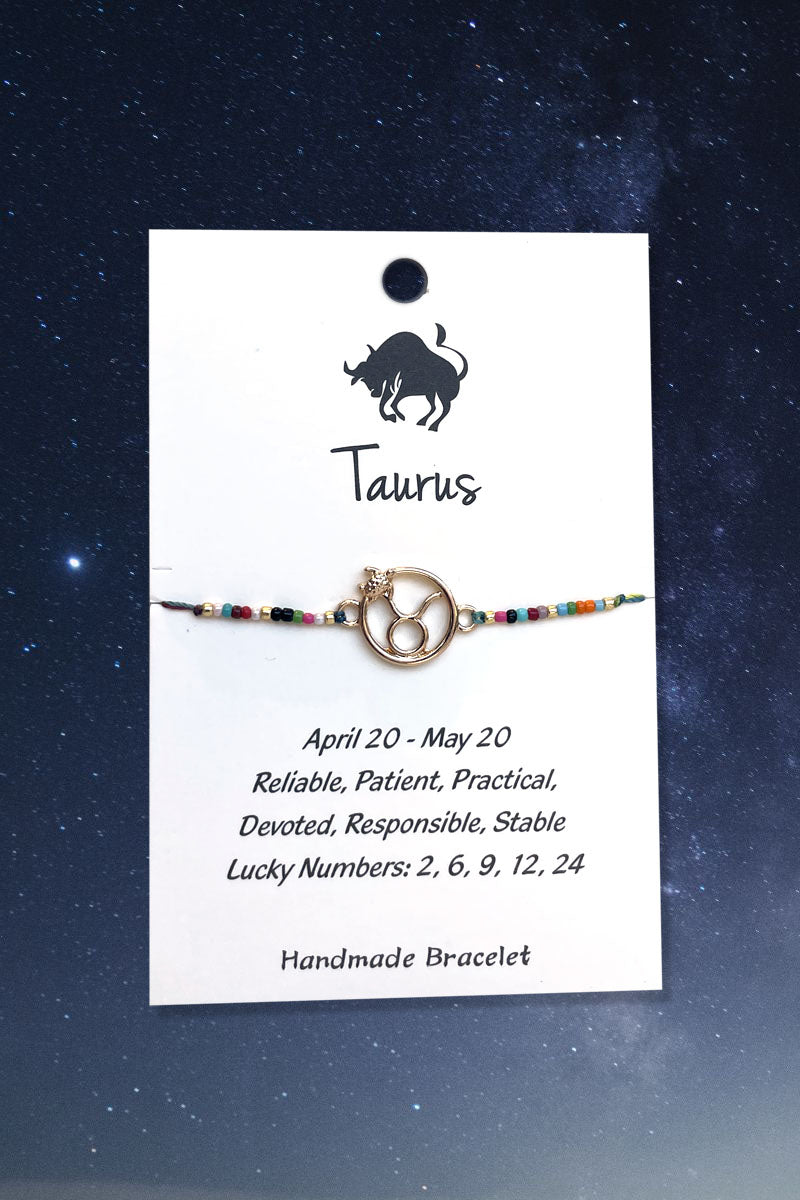 Taurus Zodiac Wish Bracelet