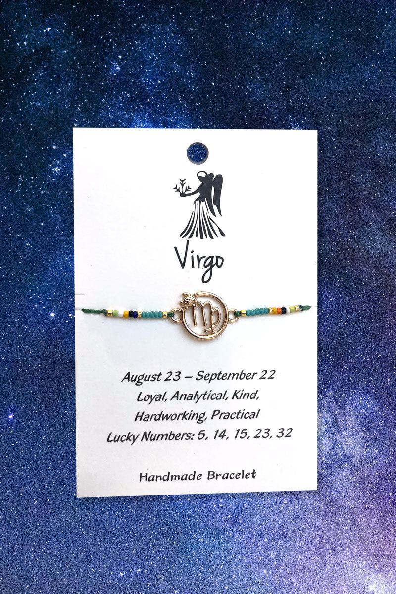 Virgo Zodiac Wish Bracelet